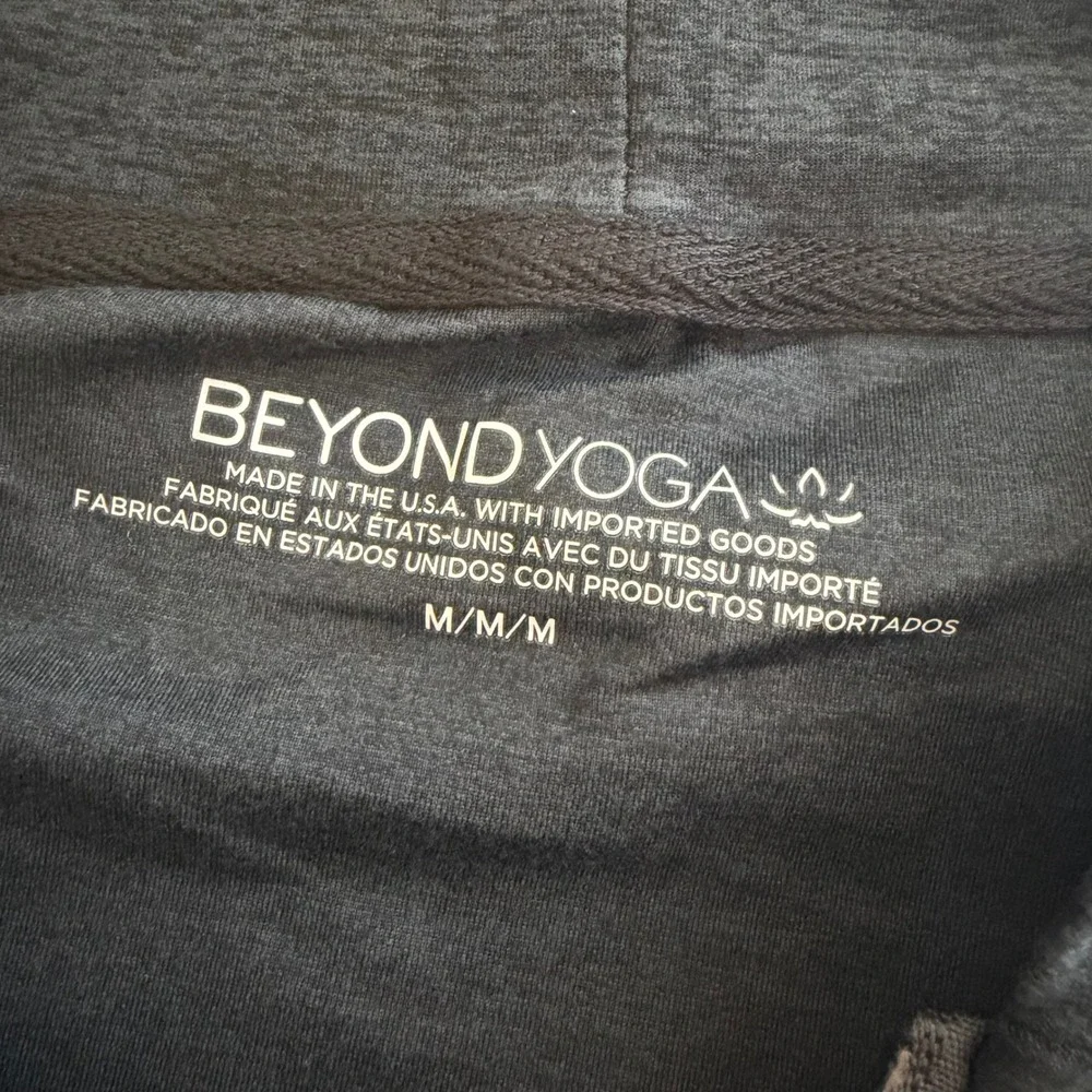 Beyond Yoga Freefit Men's Full Zip Hoodie Dark Gray Medium workout active